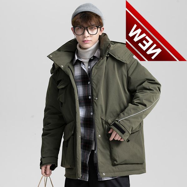 winter men's cargo puffer jackets loose hooded 90% white duck down coats male thick overcoats hip hop streetwear jk-959, Black
winter men's cargo puffer jackets loose hooded 90% white duck down coats male thick overcoats hip hop streetwear jk-959, Black