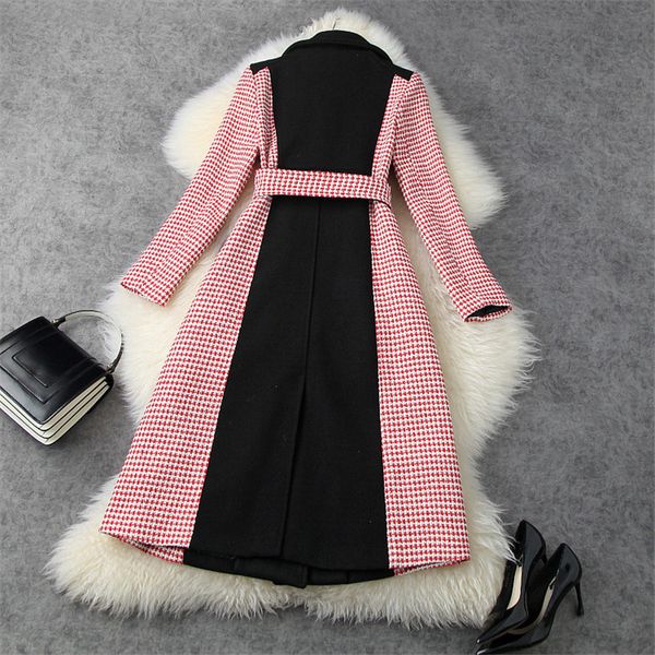 wools women block-tweed and winter coats fashion houndstooth warm woollen wool blend outerwear, Black
wools women block-tweed and winter coats fashion houndstooth warm woollen wool blend outerwear, Black