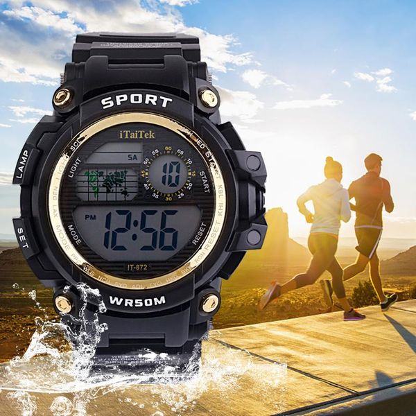 sport digital watch men relogio fashion multi function luminous life waterproof electronic sports wristwatch horloge heren 40* wristwatches, Slivery;brown
sport digital watch men relogio fashion multi function luminous life waterproof electronic sports wristwatch horloge heren 40* wristwatches, Slivery;brown