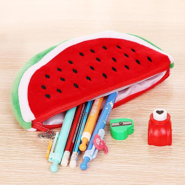 1pcs kawaii watermelon pen pencil bags cases coin purse plush zipper fruit wallet students stationery school supplies
1pcs kawaii watermelon pen pencil bags cases coin purse plush zipper fruit wallet students stationery school supplies