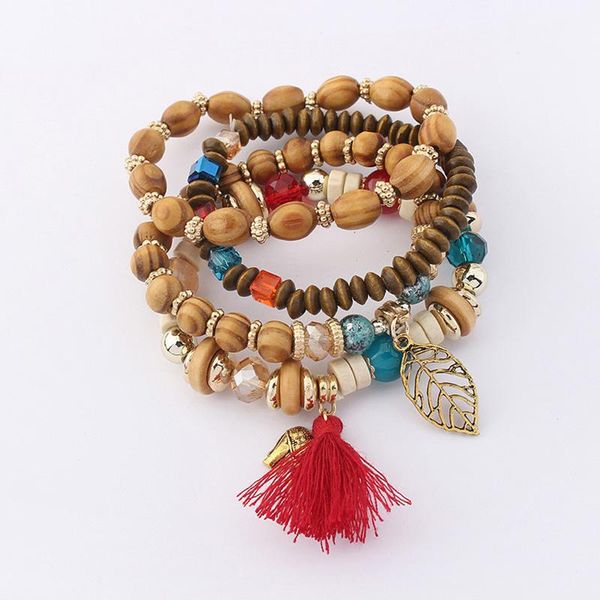 charm bracelets 2021 multilayer resin crystal wooden beaded bracelet leaf elephant tassel pendant & bangle jewelry for women, Golden;silver
charm bracelets 2021 multilayer resin crystal wooden beaded bracelet leaf elephant tassel pendant & bangle jewelry for women, Golden;silver