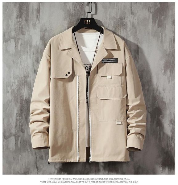 men's jackets jacket spring and autumn korean version of the trend casual handsome gown youth japanese all-match persona, Black;brown
men's jackets jacket spring and autumn korean version of the trend casual handsome gown youth japanese all-match persona, Black;brown