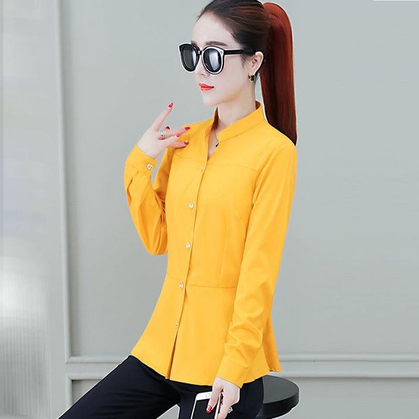 women spring autumn style blouses shirts lady casual long sleeve turn-down collar blusas dd8933 women's &, White
women spring autumn style blouses shirts lady casual long sleeve turn-down collar blusas dd8933 women's &, White