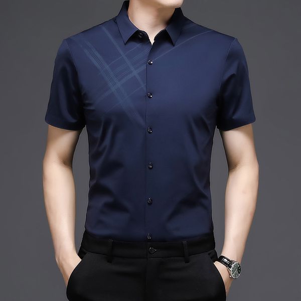 summer 2021 new men's short sleeve stretch shirt thin casual fashion middle aged inch 9996, White;black
summer 2021 new men's short sleeve stretch shirt thin casual fashion middle aged inch 9996, White;black