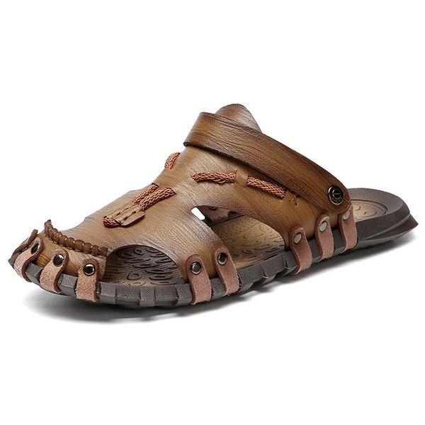 sandals men's roman comfortable breathable summer leather casual shoes outdoor beach man slipper sneakers size 38-48, Black
sandals men's roman comfortable breathable summer leather casual shoes outdoor beach man slipper sneakers size 38-48, Black