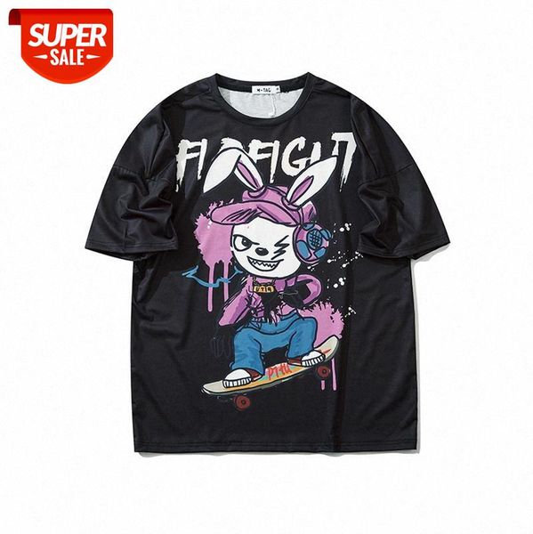 american high street letter print t-shirt loose rabbit splash ink graffiti short-sleeved tee men and women #py0m, White;black
american high street letter print t-shirt loose rabbit splash ink graffiti short-sleeved tee men and women #py0m, White;black