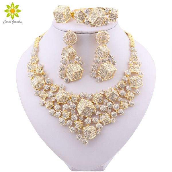 wedding jewellery set bridal jewelry gold color necklace bracelet nigerian crystal earrings ring for womens, Golden;silver
wedding jewellery set bridal jewelry gold color necklace bracelet nigerian crystal earrings ring for womens, Golden;silver