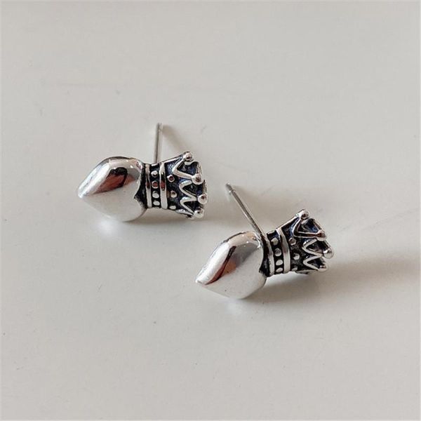 other pofunuo real 925 sterling silver vintage crown stud earrings for women heart girl engagement jewelry gifts, Golden;silver
other pofunuo real 925 sterling silver vintage crown stud earrings for women heart girl engagement jewelry gifts, Golden;silver