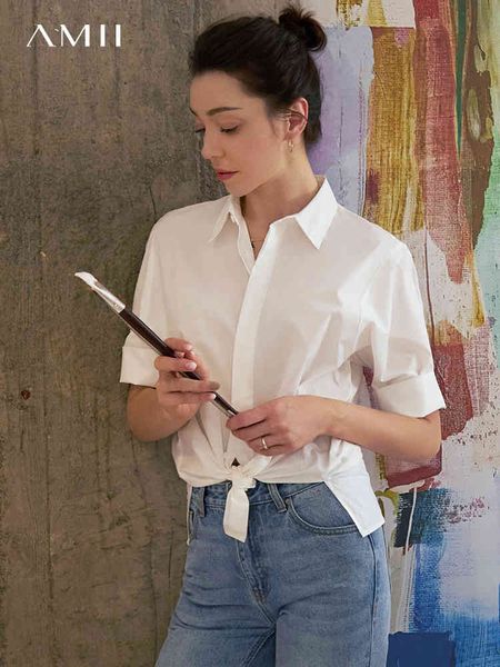 women's knits & tees minimalismo verão camisas femininas elegante meia manga algodão s senhora do escritório solto sólido vintage blusa, White
women's knits & tees minimalismo verão camisas femininas elegante meia manga algodão s senhora do escritório solto sólido vintage blusa, White