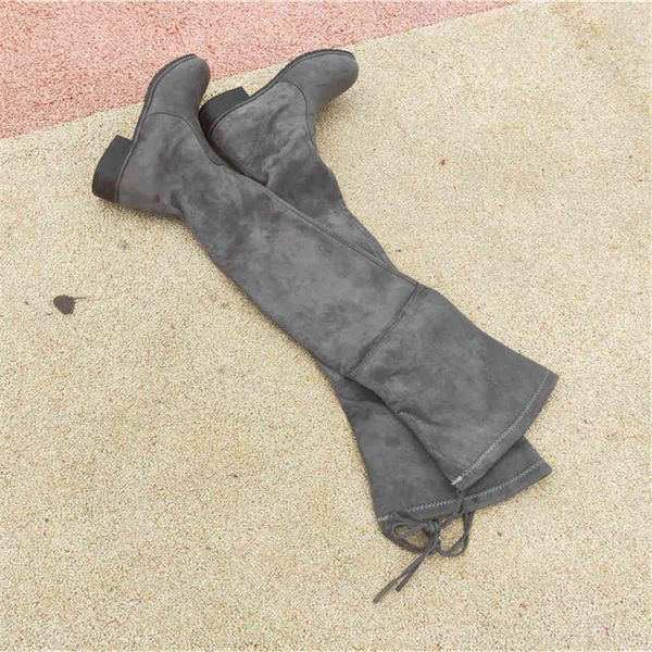 boots fashion on knee autumn shoes elastic woman women's, Black