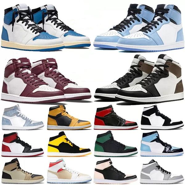 mens 1 high og basketball shoes 1s bordeaux university blue dark mocha bred shadow unc twist seafoam men women sneakers trainers 36-48
mens 1 high og basketball shoes 1s bordeaux university blue dark mocha bred shadow unc twist seafoam men women sneakers trainers 36-48