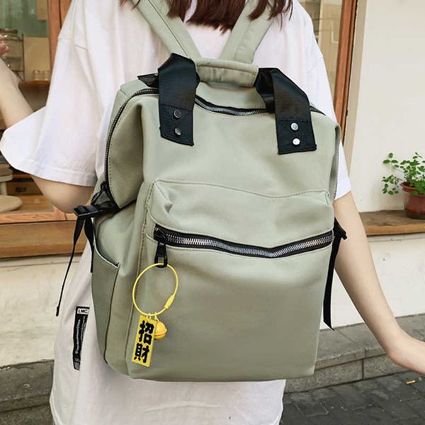 waterproof nylon women college student backpack double shoulder travel rucksack book schoolbag for teenage girl boy y0804
waterproof nylon women college student backpack double shoulder travel rucksack book schoolbag for teenage girl boy y0804