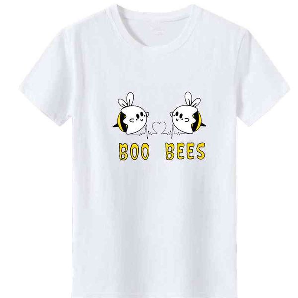 boo bees t shirt women funny gheart rate raphic tee loose short sleeve tshirt cotton o-neck femme, White
boo bees t shirt women funny gheart rate raphic tee loose short sleeve tshirt cotton o-neck femme, White