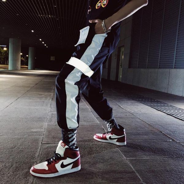 women's pants & capris reflective women harajuku hip hop harem lovers pant jogger mujer fashion streetwear sweatpants loose kpop trouse, Black;white
women's pants & capris reflective women harajuku hip hop harem lovers pant jogger mujer fashion streetwear sweatpants loose kpop trouse, Black;white