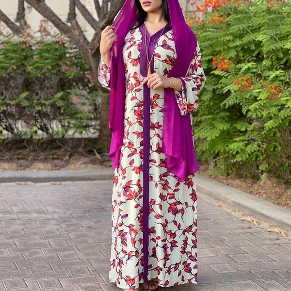 casual dresses 2021 summer middle east muslim purple printing loose fashion women's dress oversize v-neck long sleeve arabic robe, Black;gray
casual dresses 2021 summer middle east muslim purple printing loose fashion women's dress oversize v-neck long sleeve arabic robe, Black;gray