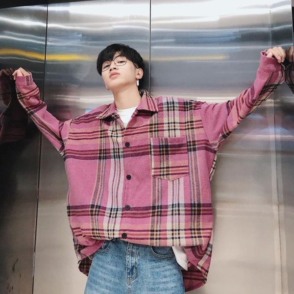 men's casual shirts autumn plaid shirt men fashion retro loose thick warm long-sleeved man streetwear hip-hop male clothes, White;black
men's casual shirts autumn plaid shirt men fashion retro loose thick warm long-sleeved man streetwear hip-hop male clothes, White;black