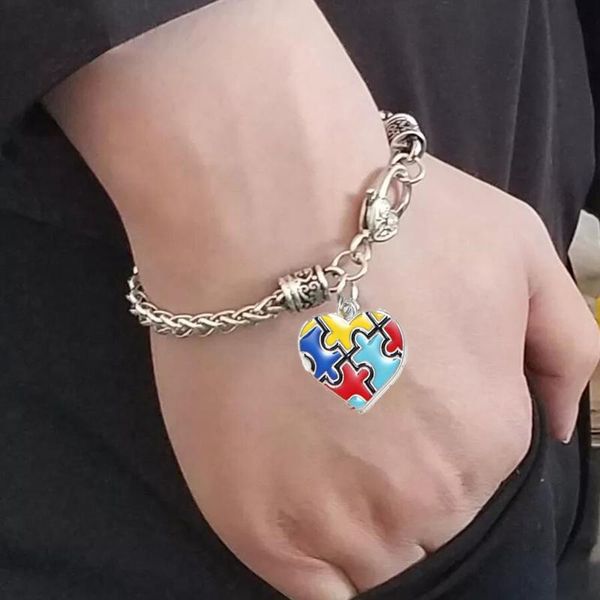 link, chain est men's bracelet colorful puzzle small charm for men women jewelry accessories gift pulseras mujer bijoux femme, Black
link, chain est men's bracelet colorful puzzle small charm for men women jewelry accessories gift pulseras mujer bijoux femme, Black