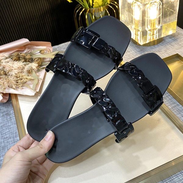 fashion women's sandals girl's flat bottom chain slippers beach shoes herringbone slippers jelly shoes women's shoes, Black
fashion women's sandals girl's flat bottom chain slippers beach shoes herringbone slippers jelly shoes women's shoes, Black