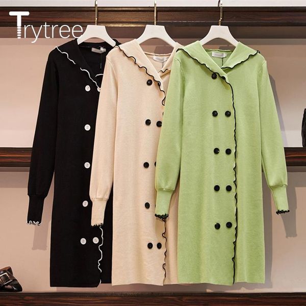 casual dresses trytree 2021 autumn winter women solid dress sailor collar elegant 3 colour sheath fashion office lady thick, Black;gray
casual dresses trytree 2021 autumn winter women solid dress sailor collar elegant 3 colour sheath fashion office lady thick, Black;gray