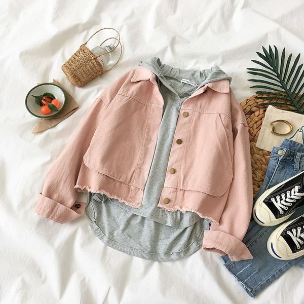 women's jackets spring autumn denim jacket women casual loose jeans coat harajuku vintage candy color short female outerwear rh1396, Black;brown
women's jackets spring autumn denim jacket women casual loose jeans coat harajuku vintage candy color short female outerwear rh1396, Black;brown