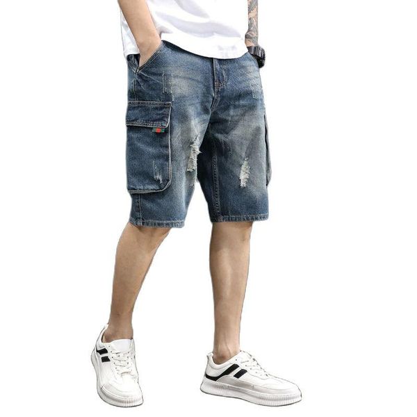 men's shorts casual bull-puncher knickers male tooling more pants pocket loose plus-size fatty trend in trousers, White;black
men's shorts casual bull-puncher knickers male tooling more pants pocket loose plus-size fatty trend in trousers, White;black