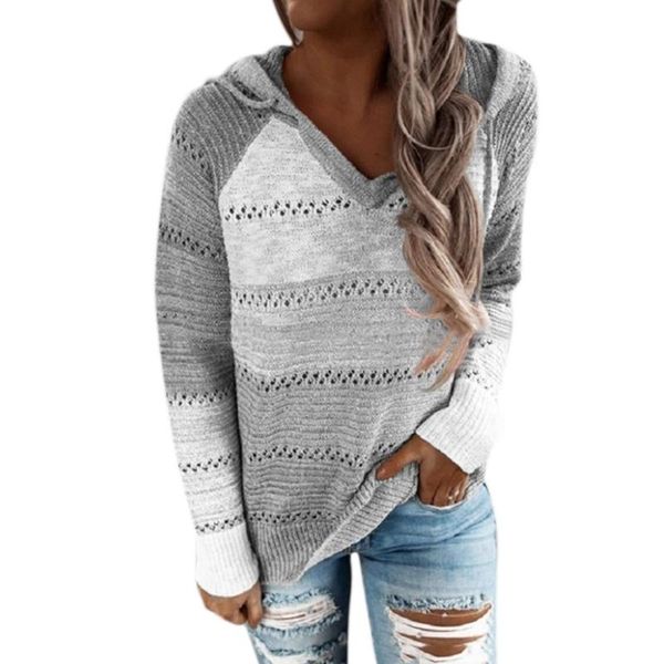 women's sweaters women long sleeve hoodies sweater color block hollow knit v-neck sweatshirt, White;black
women's sweaters women long sleeve hoodies sweater color block hollow knit v-neck sweatshirt, White;black
