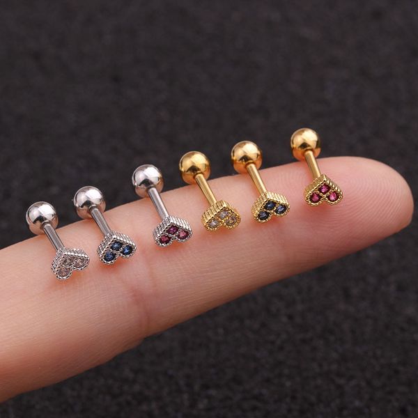 stainless steel stick earrings ear clip mini love color zircon ear bone nail contracted nailarticle screws, Golden
stainless steel stick earrings ear clip mini love color zircon ear bone nail contracted nailarticle screws, Golden