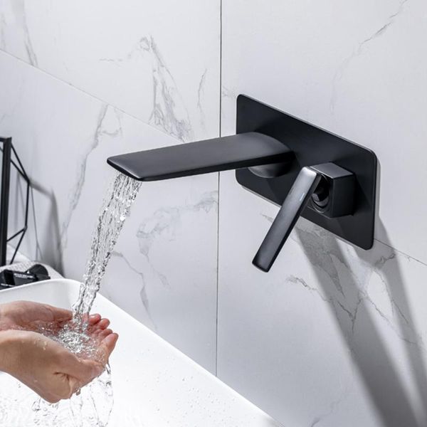 cold black wall mounted waterfall mixer basin faucet bathroom faucets all brass tap fashion design sink
cold black wall mounted waterfall mixer basin faucet bathroom faucets all brass tap fashion design sink