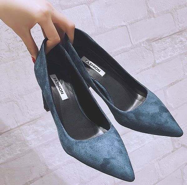 dress shoes net red pointed high heel women 2021 autumn wild temperament ins thick, Black
dress shoes net red pointed high heel women 2021 autumn wild temperament ins thick, Black