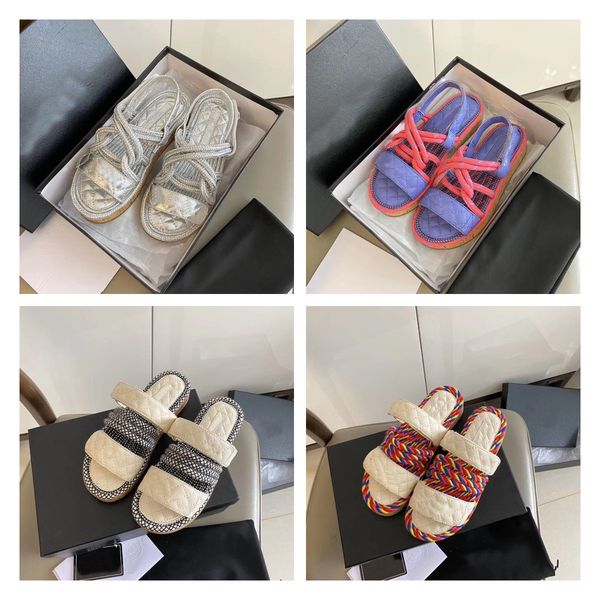 2021 luxury designer women sandals laces lambskin summer leisure solid thick-soled casual shoes all-match fashion cozy with box size 35-40, Black
2021 luxury designer women sandals laces lambskin summer leisure solid thick-soled casual shoes all-match fashion cozy with box size 35-40, Black
