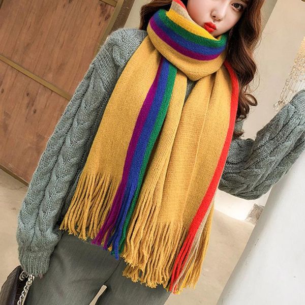 cycling caps & masks warm rainbow women girl scarves shawl wraps tassel long knitted scarf gift multifunction xd88, Black
cycling caps & masks warm rainbow women girl scarves shawl wraps tassel long knitted scarf gift multifunction xd88, Black