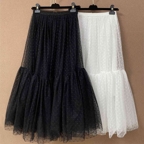 skirt spring summer women's skirts retro polka dot black fashion ffy all-match mid-length mesh skirt 2021
skirt spring summer women's skirts retro polka dot black fashion ffy all-match mid-length mesh skirt 2021