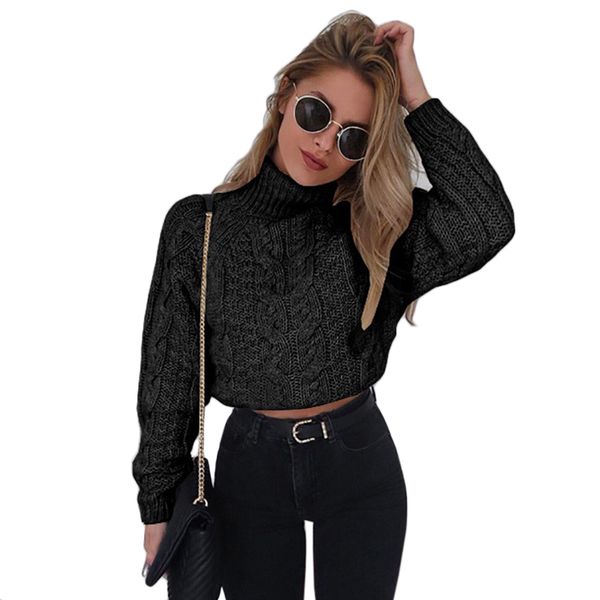 women's hoodies & sweatshirts fashion high neck long sleeve women crop sweater 1wh5, Black
women's hoodies & sweatshirts fashion high neck long sleeve women crop sweater 1wh5, Black