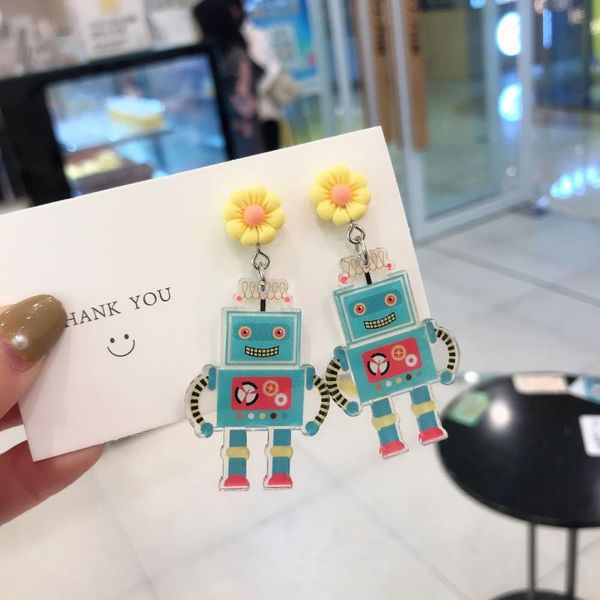 dangle & chandelier earrings for women lovely dinosaur acrylic big robot unique exaggerated funny earring ufo girls summer match, Silver
dangle & chandelier earrings for women lovely dinosaur acrylic big robot unique exaggerated funny earring ufo girls summer match, Silver