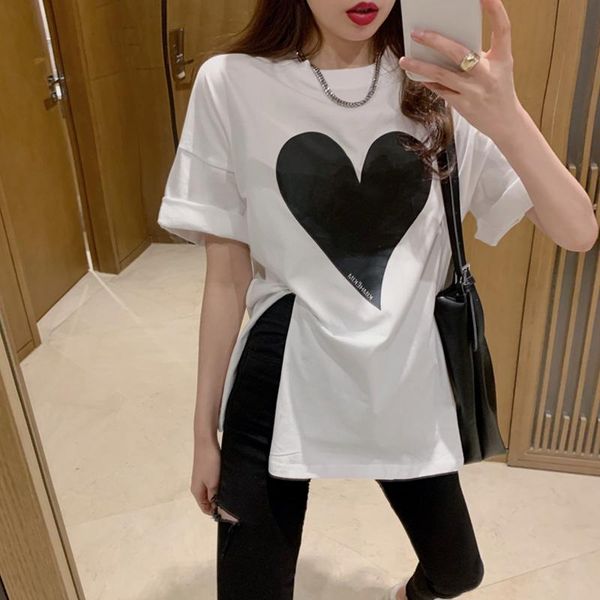 women's t-shirt rugod 2021 early spring sweetheart front split shirt loose oversize lazy style casual fashion, White
women's t-shirt rugod 2021 early spring sweetheart front split shirt loose oversize lazy style casual fashion, White