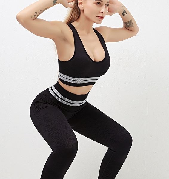 designer yoga sportwear tracksuits fitness 2 pcs gym wear bra leggings two piece set outdoor outfits sports gym wear clothing athletic elast, Gray
designer yoga sportwear tracksuits fitness 2 pcs gym wear bra leggings two piece set outdoor outfits sports gym wear clothing athletic elast, Gray