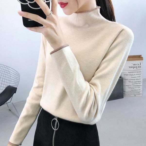 women's sweaters women spring autumn style knitted sweater pullovers lady casual striped printed turtleneck long sleeve zz0039, White;black
women's sweaters women spring autumn style knitted sweater pullovers lady casual striped printed turtleneck long sleeve zz0039, White;black