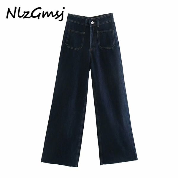 jean fashion side pockets faded wide leg vintage high waist zipper fly denim female trousers mujer 210628, Blue
jean fashion side pockets faded wide leg vintage high waist zipper fly denim female trousers mujer 210628, Blue