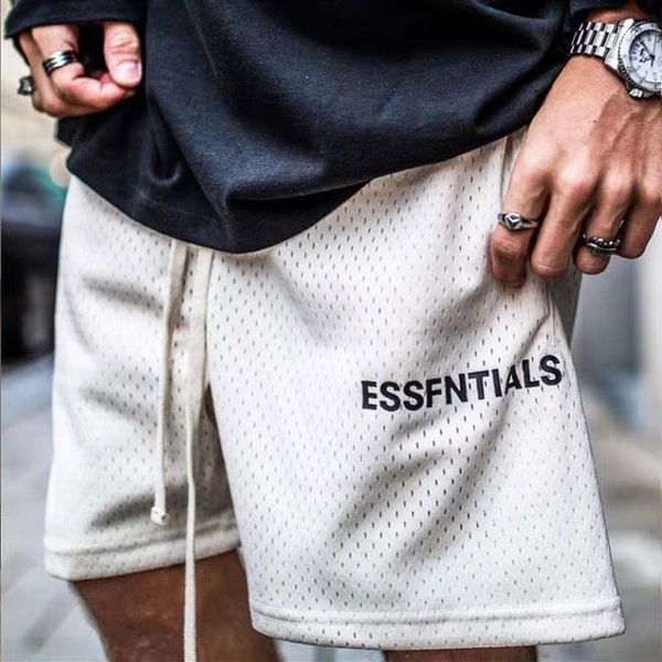 double line mesh men's shorts male street loose trendy five-point pants sports short, White;black
double line mesh men's shorts male street loose trendy five-point pants sports short, White;black