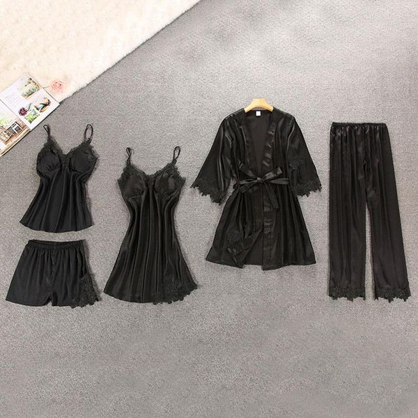 women's sleepwear solid color robes women pajama robe sleeveless night dress satin lace 2021 sleep bathrobe female kimono, Black;red
women's sleepwear solid color robes women pajama robe sleeveless night dress satin lace 2021 sleep bathrobe female kimono, Black;red