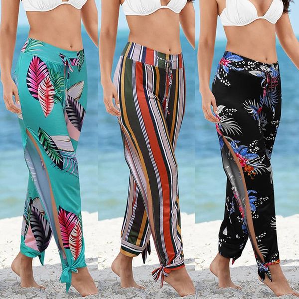 woman pants womens high waist split printing bottom loose casual bandage trousers spodnie damskie women's & capris, Black;white
woman pants womens high waist split printing bottom loose casual bandage trousers spodnie damskie women's & capris, Black;white
