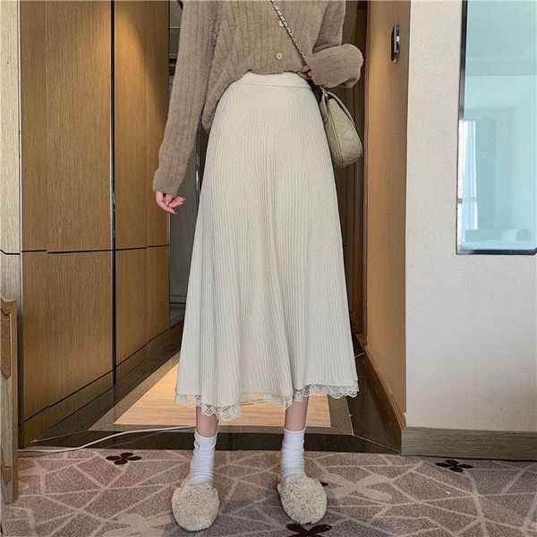 skirts women midi lace empire casual patchwork a-line all-match charm fashion korean style high waist college teenagers, Black
skirts women midi lace empire casual patchwork a-line all-match charm fashion korean style high waist college teenagers, Black