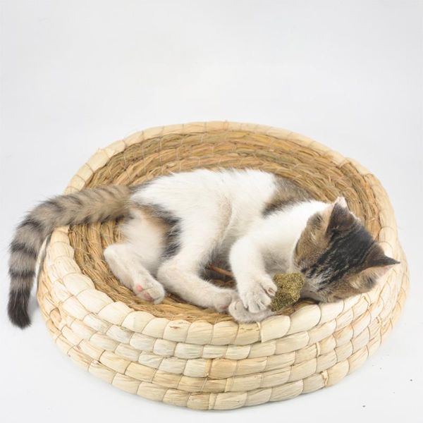 cat beds & furniture (m) handmade nest basket nature eco-friendly cats sleeping mat straw and cornskin scratchboard novelty pet bed summer
cat beds & furniture (m) handmade nest basket nature eco-friendly cats sleeping mat straw and cornskin scratchboard novelty pet bed summer