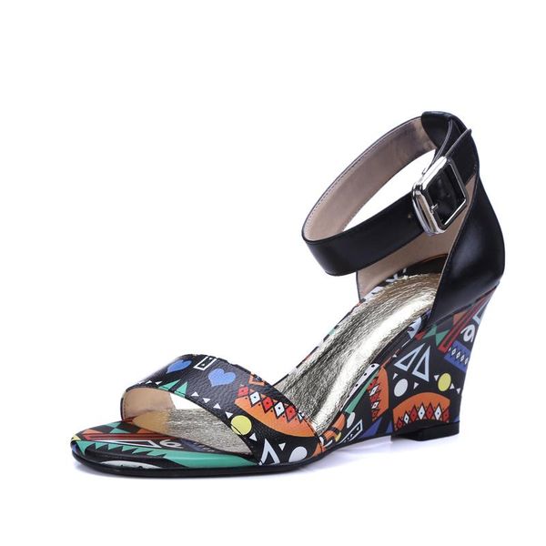 graffiti sandals wedges women summer shoes 2021 open toe ladies genuine leather ankle strap pumps plus size 42, Black
graffiti sandals wedges women summer shoes 2021 open toe ladies genuine leather ankle strap pumps plus size 42, Black