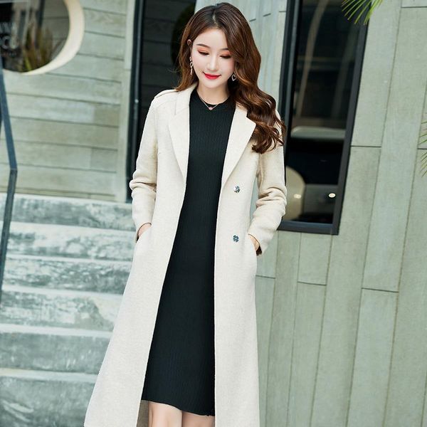women's wool & blends kmetram double side woolen coat female jacket winter women fashion long korean outwear manteau femme my, Black
women's wool & blends kmetram double side woolen coat female jacket winter women fashion long korean outwear manteau femme my, Black