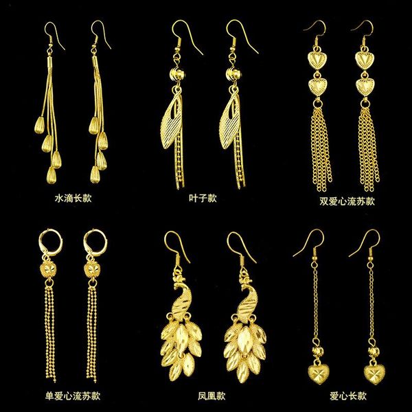 stud japanese and korean fashion long temperament love earrings tassel paragraph personality female ear hooks, Golden;silver
stud japanese and korean fashion long temperament love earrings tassel paragraph personality female ear hooks, Golden;silver