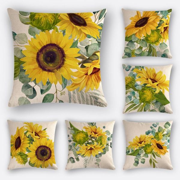 cushion/decorative pillow sunflower pattern pillowcase living room sofa cushion cover headboard 45x45cm linen
cushion/decorative pillow sunflower pattern pillowcase living room sofa cushion cover headboard 45x45cm linen