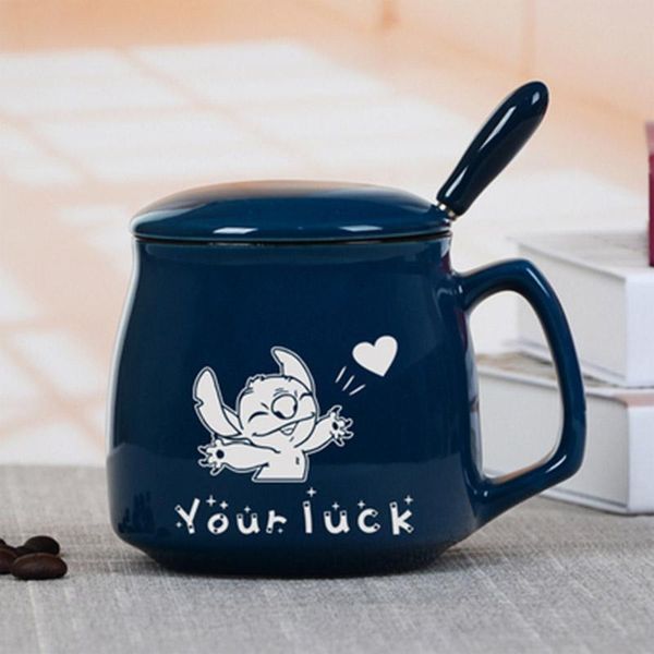 mugs 360ml cartoon stitch coffee mug with lid and spoon creative cute animal pattern letters milk ceramic cup gift for child
mugs 360ml cartoon stitch coffee mug with lid and spoon creative cute animal pattern letters milk ceramic cup gift for child