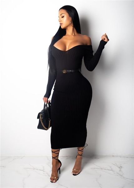 casual dresses women knitted dress leisure solid color ribbed long sleeves slim v-neck for female, Black;gray
casual dresses women knitted dress leisure solid color ribbed long sleeves slim v-neck for female, Black;gray
