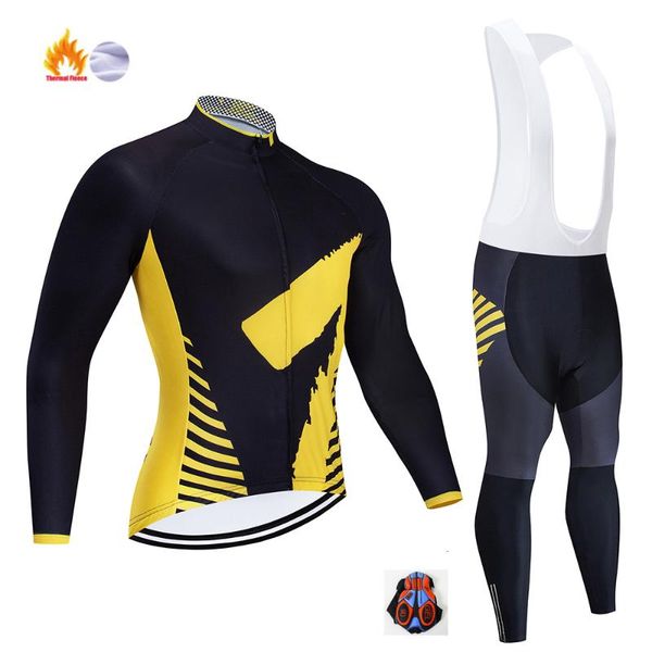 racing sets 2021 pro winter cycling thermal jersey set keep..., Black;blue
racing sets 2021 pro winter cycling thermal jersey set keep..., Black;blue